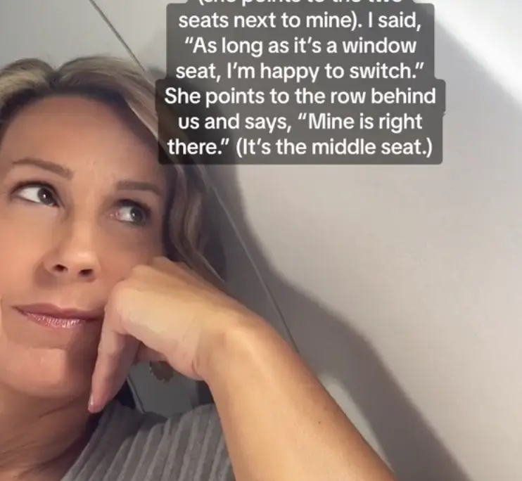 Nelson refused to move and has been praised online for her decision.