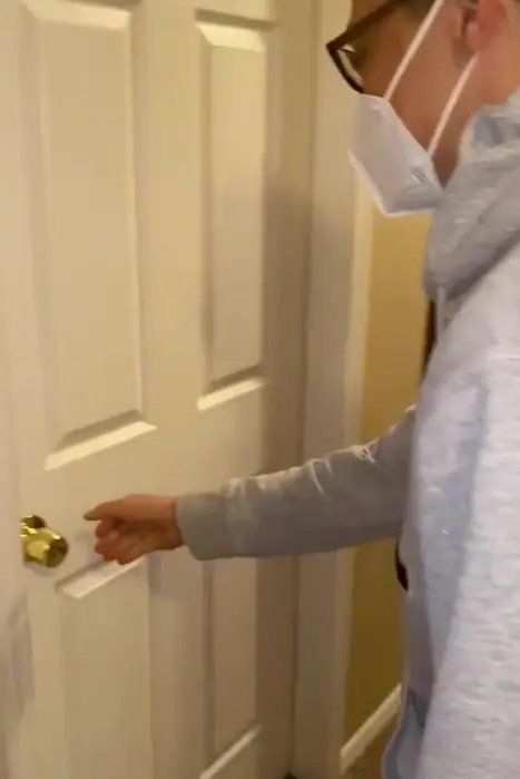 Joseph decided to surprise his parents after not seeing them for over two years.