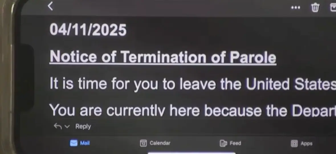 The email was sent to Nicole Micheroni in error, although it is genuine (YouTube/NBC10 Boston)
