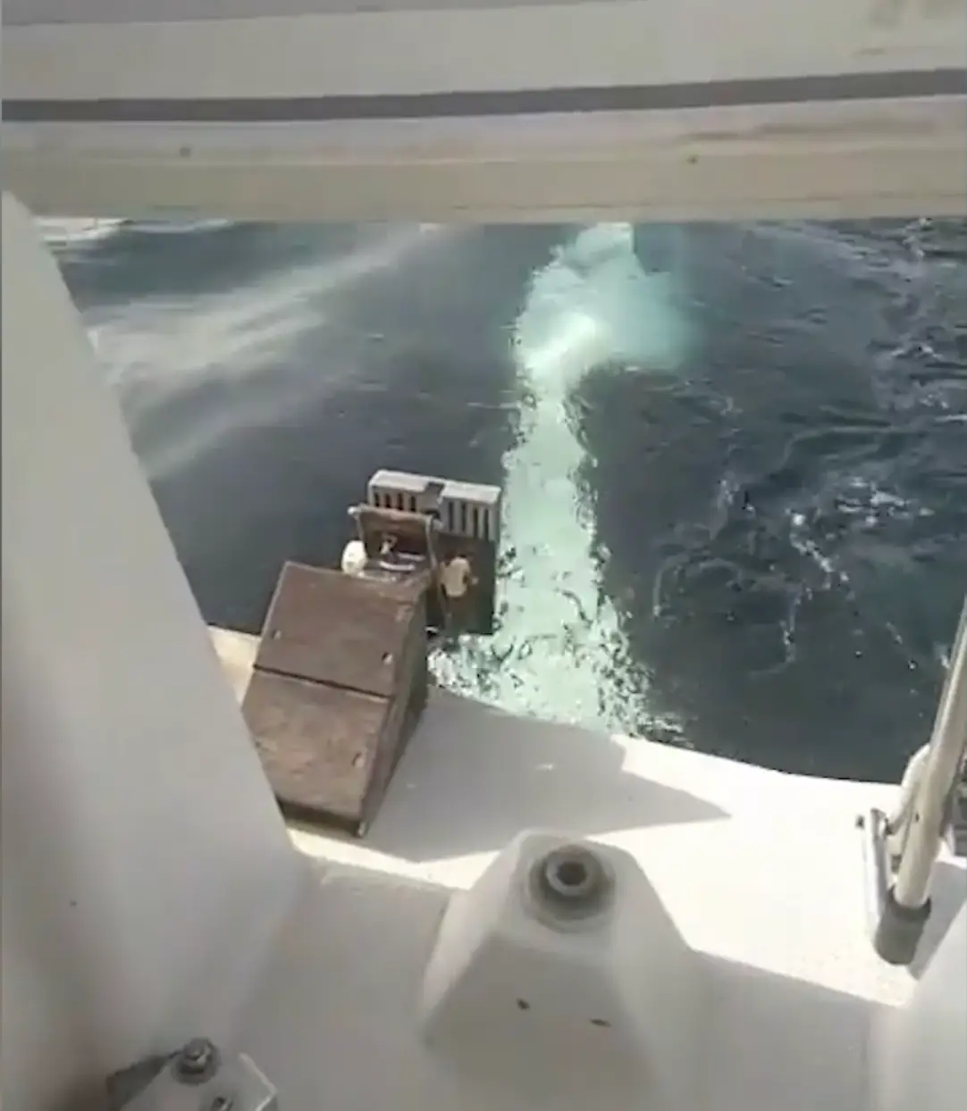 The sailor was forced to issue a Mayday distress alert.