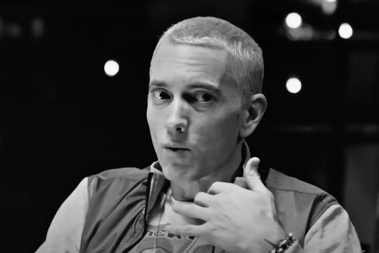 Eminem admitted he didn't remember recording the track.