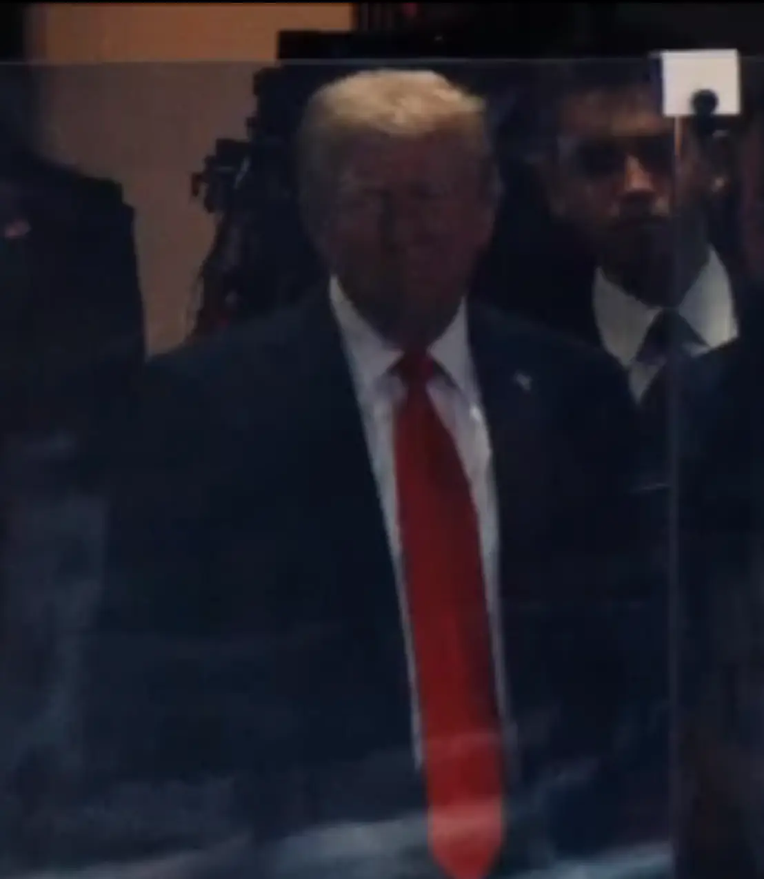 President Donald Trump has arrived at Charlie Kirk's memorial (Rumble/The Charlie Kirk Show)