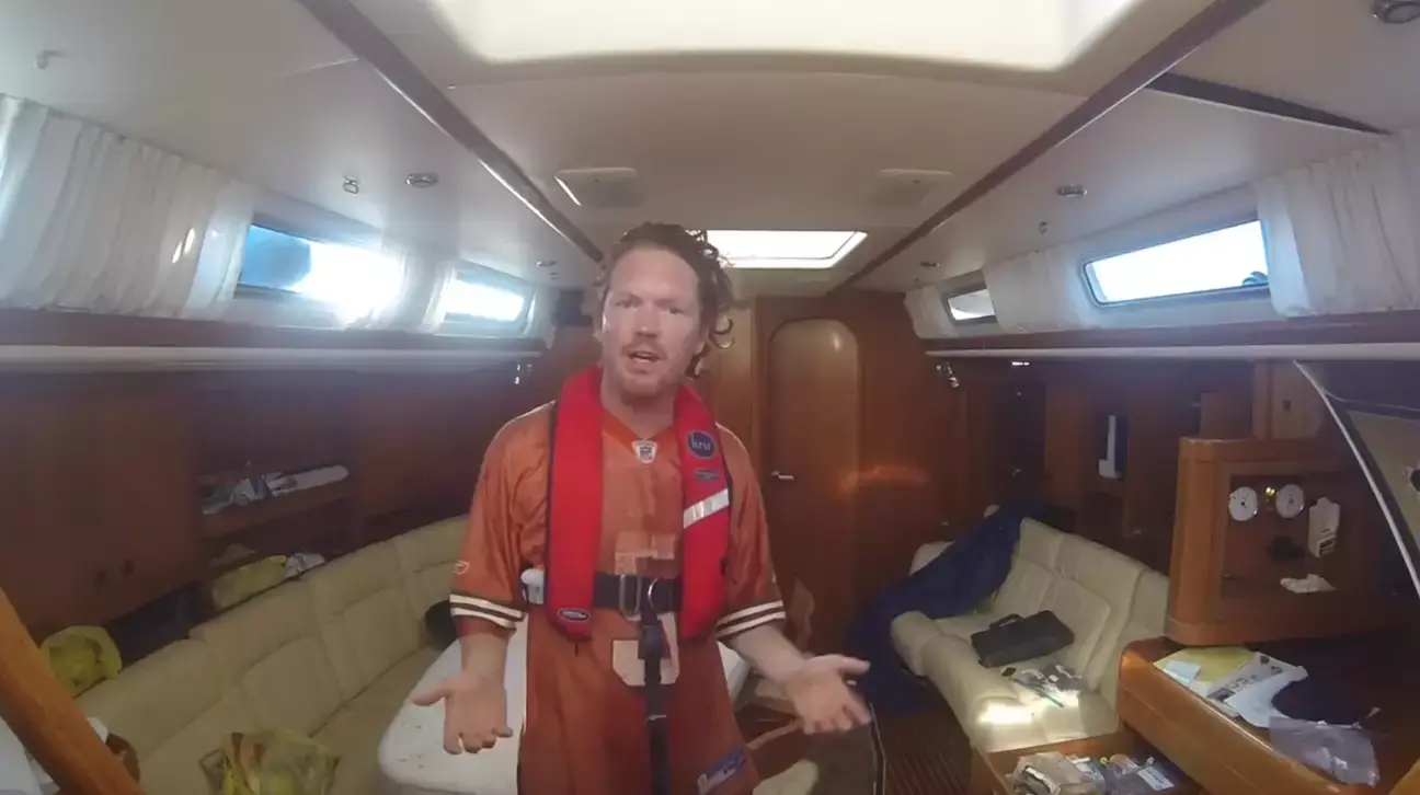 He couldn't find anyone on the 'ghost ship'.