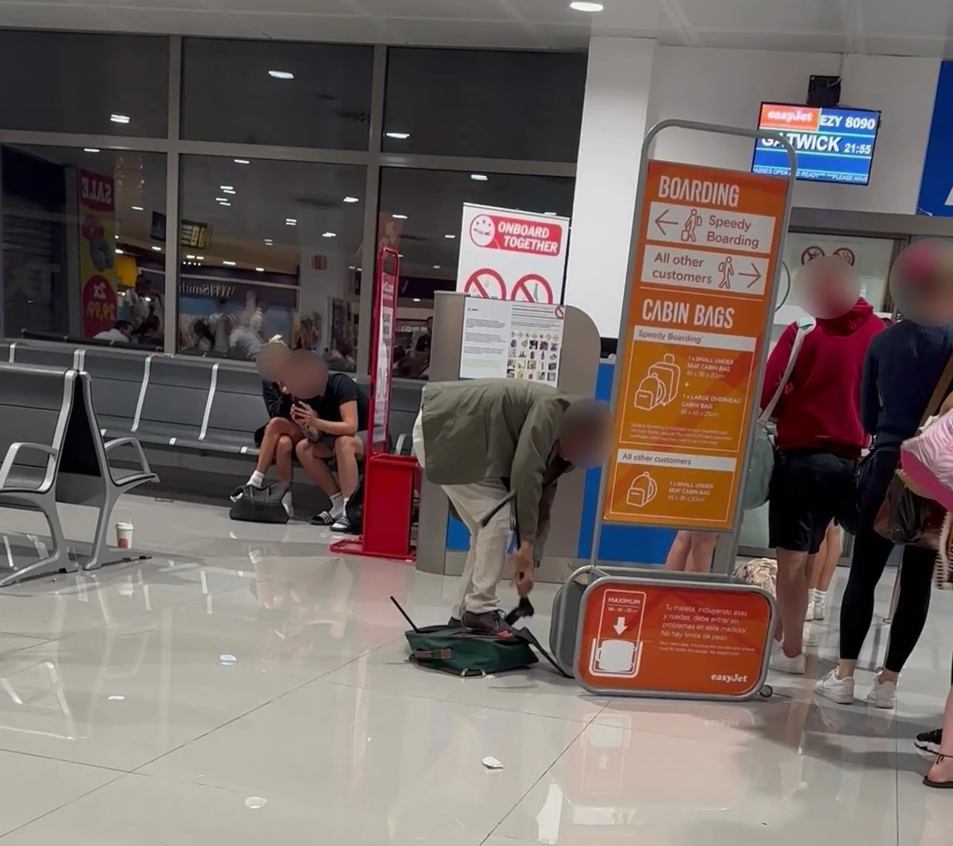 He snapped off the handle to get it to fit.