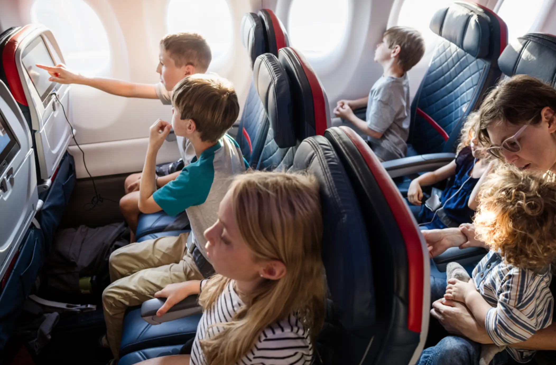 A 2023 study found most people were in favour of kid-free flights (Getty stock image)