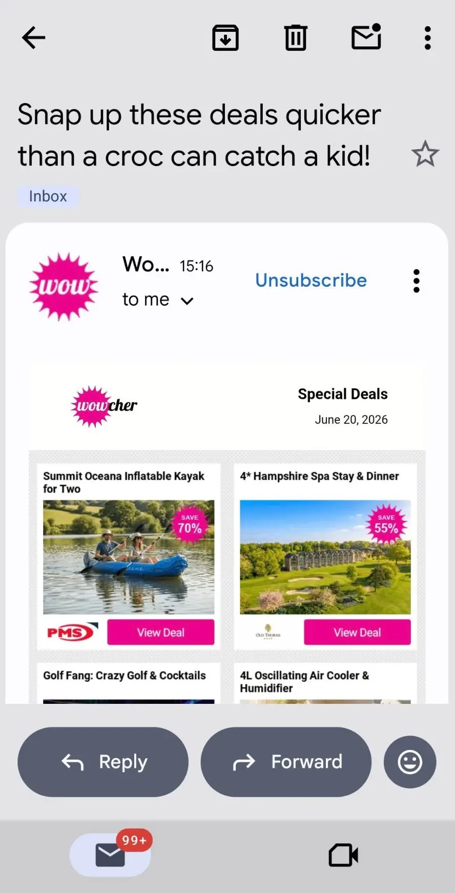 Outraged subscribers shared screenshots of the distasteful email online (Facebook)