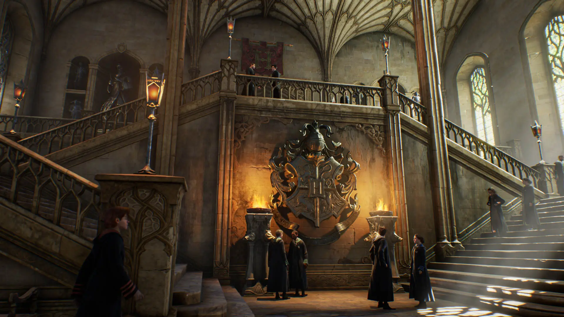 Inside Hogwarts in the game (Warner Bros)