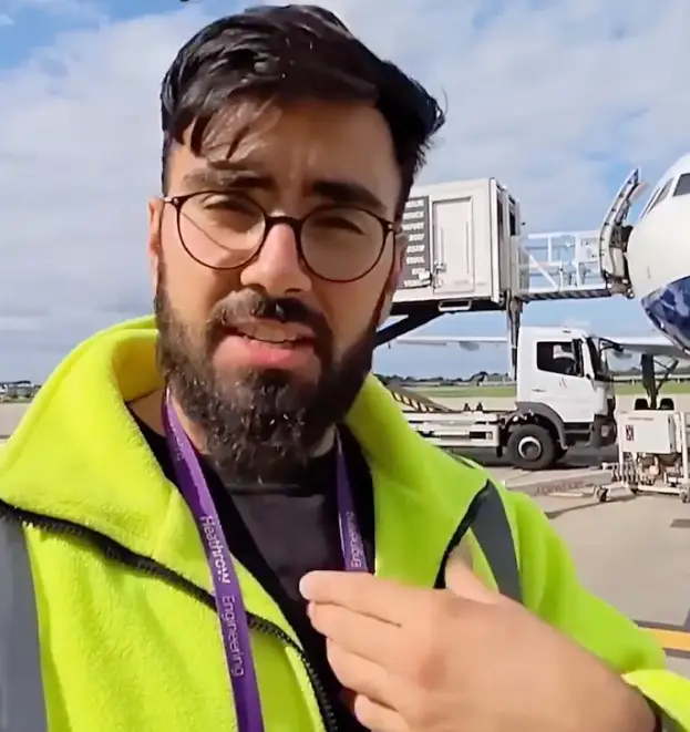 Mohammad loves the 'buzz' of the airport.