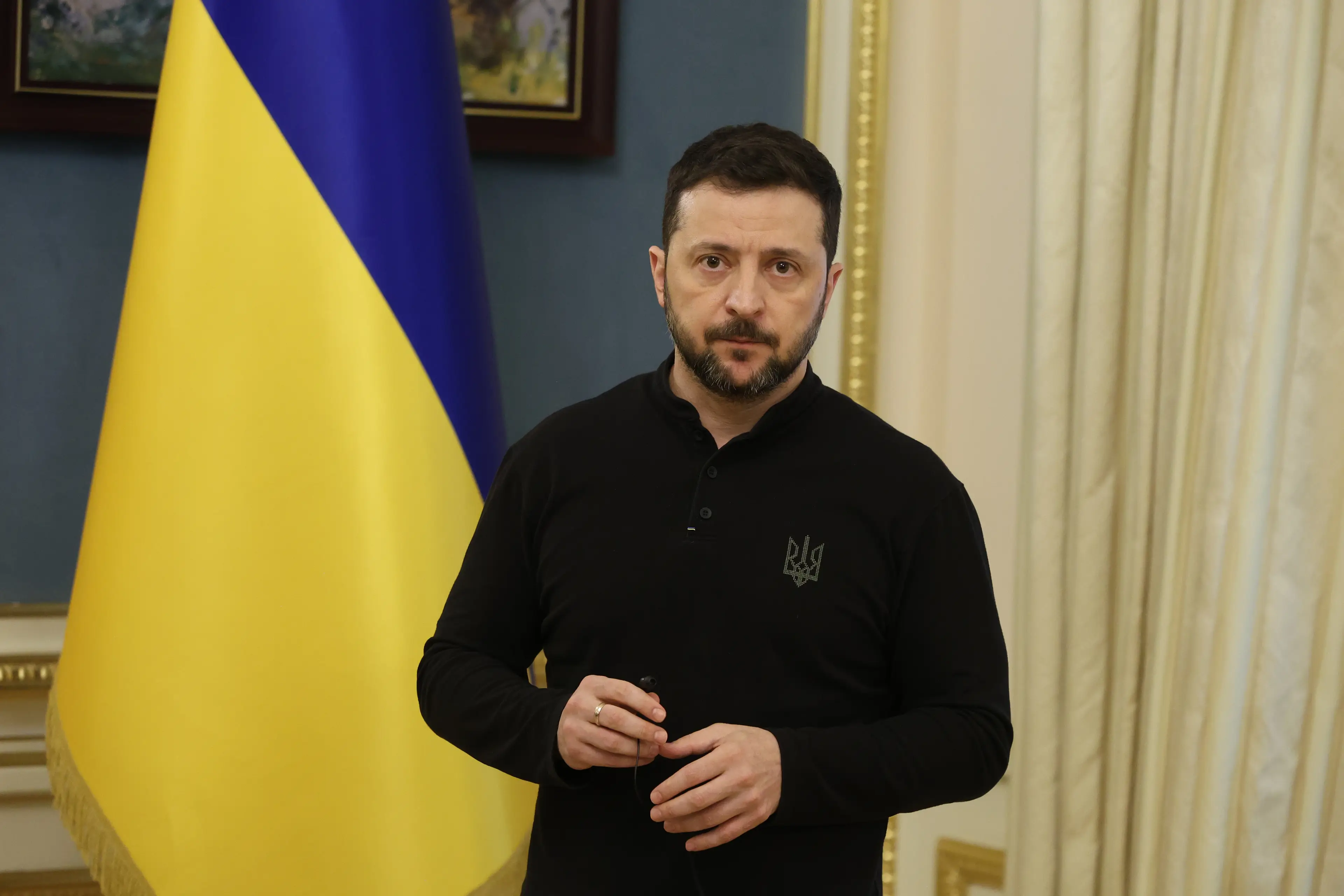 Volodymyr Zelenskyy has made some concerning revelations in light of the Trump/Putin call (Viktor Kovalchuk/Global Images Ukraine via Getty Images)