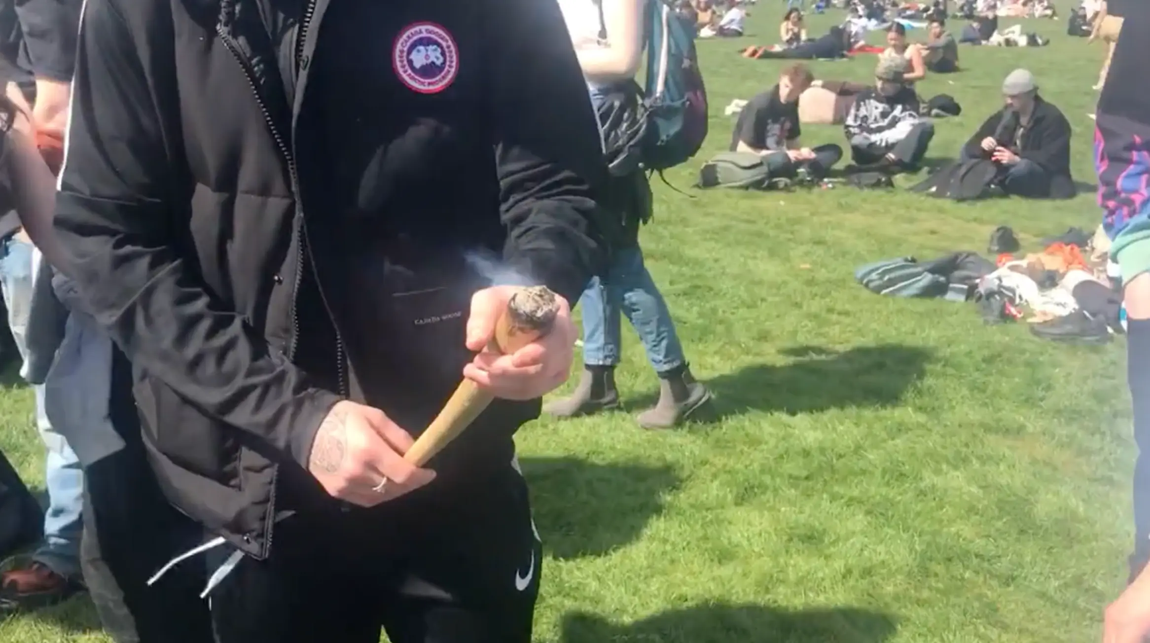 Theo said it took him about four hours to grind the weed.