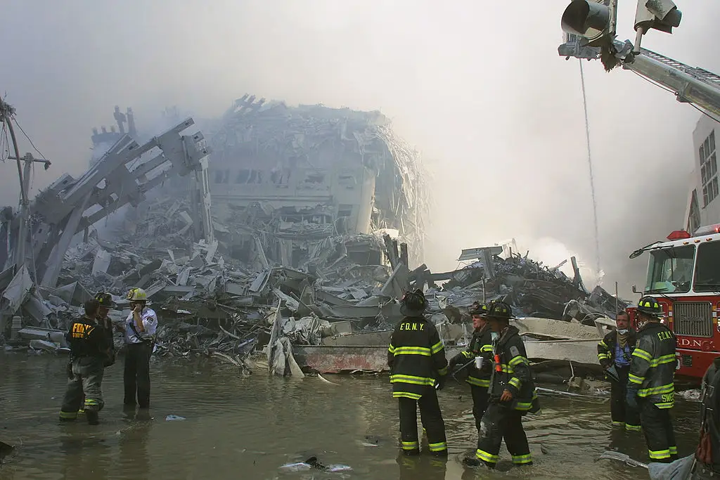Dr Huie was a part of the recovery operation, which saw him 'sewing people up' (Ron Agam/Getty Images)