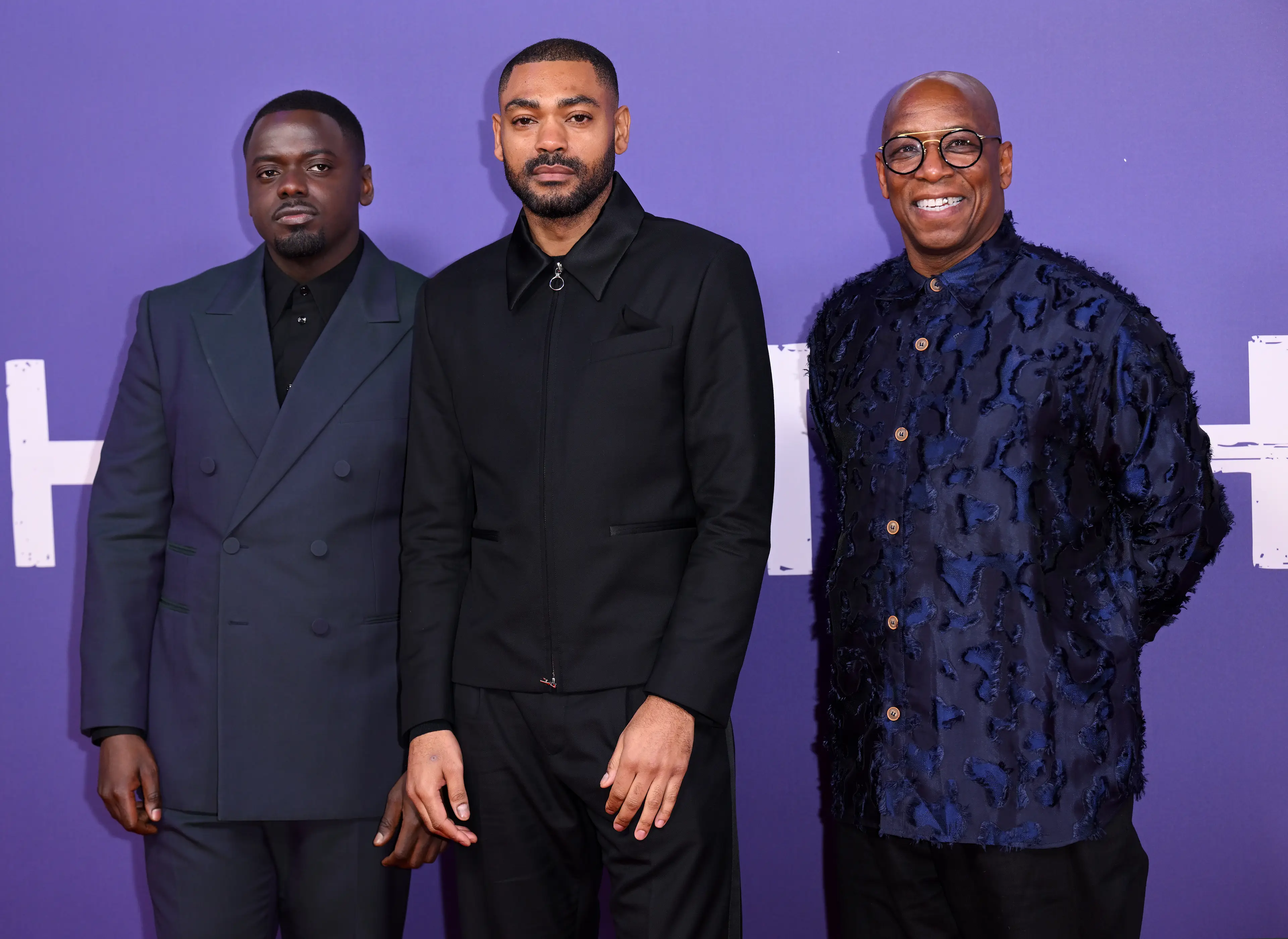 Daniel Kaluuya, Kane Robinson and Ian Wright together at the Closing Night Gala premiere of The Kitchen.