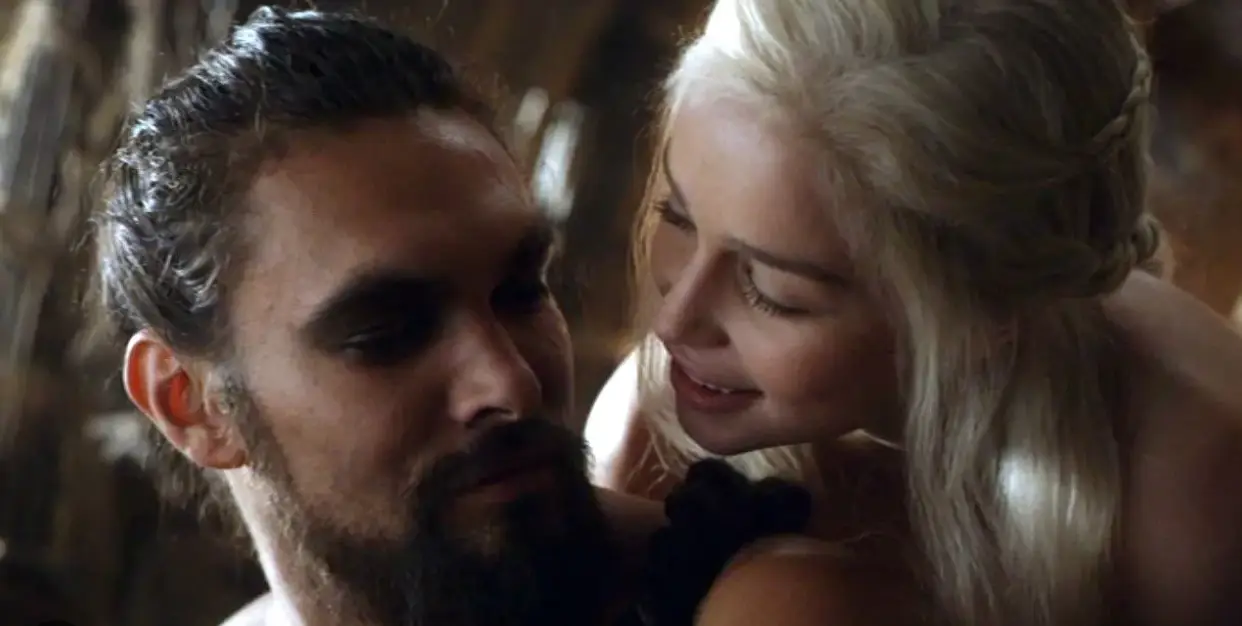 Clarke praised Momoa for his support.