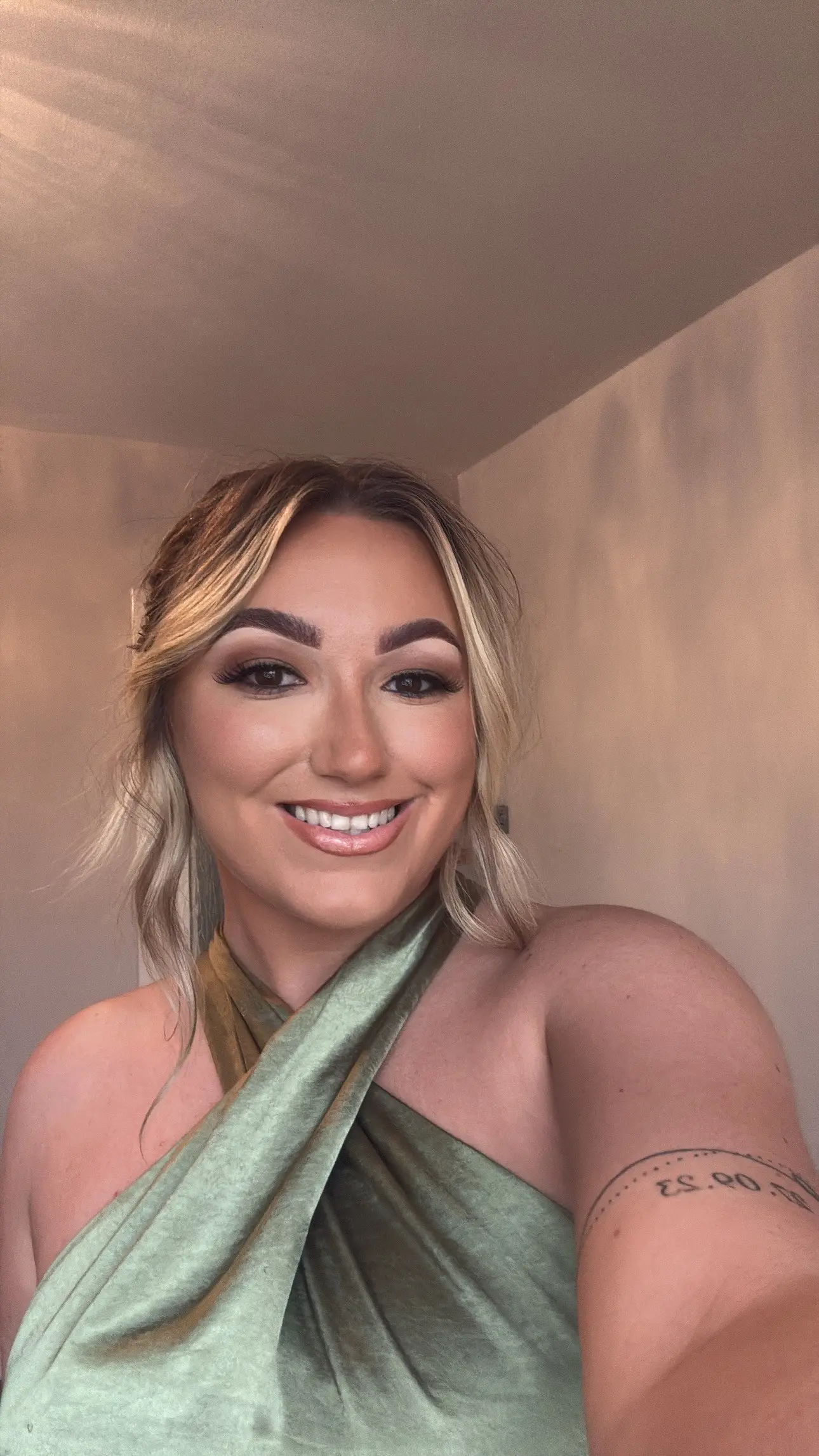 The Brit would eventually have the lump removed, and is now in remission (Supplied)