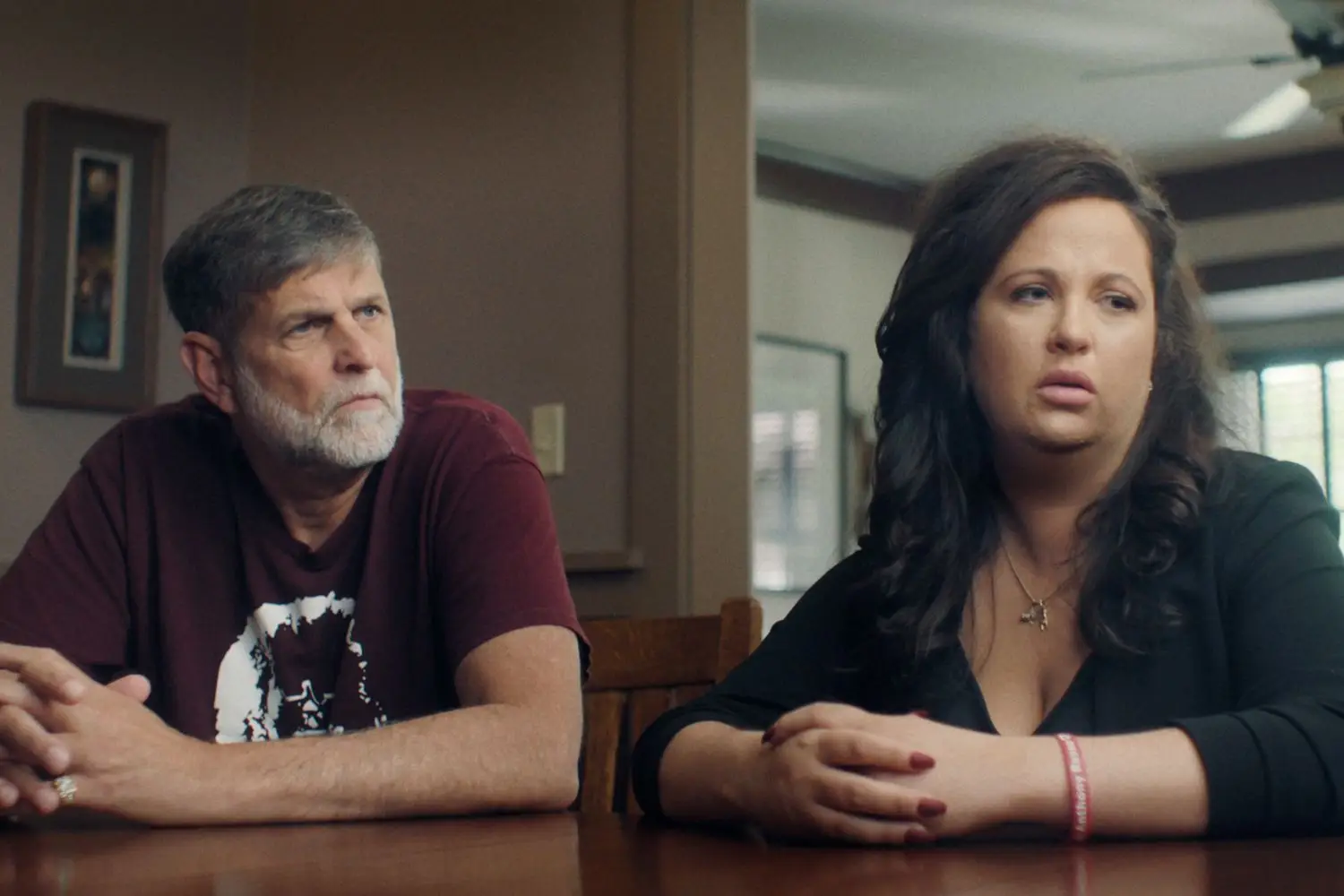Christine Russo appears in the Netflix doc alongside Dominic's father Frank (Netflix)