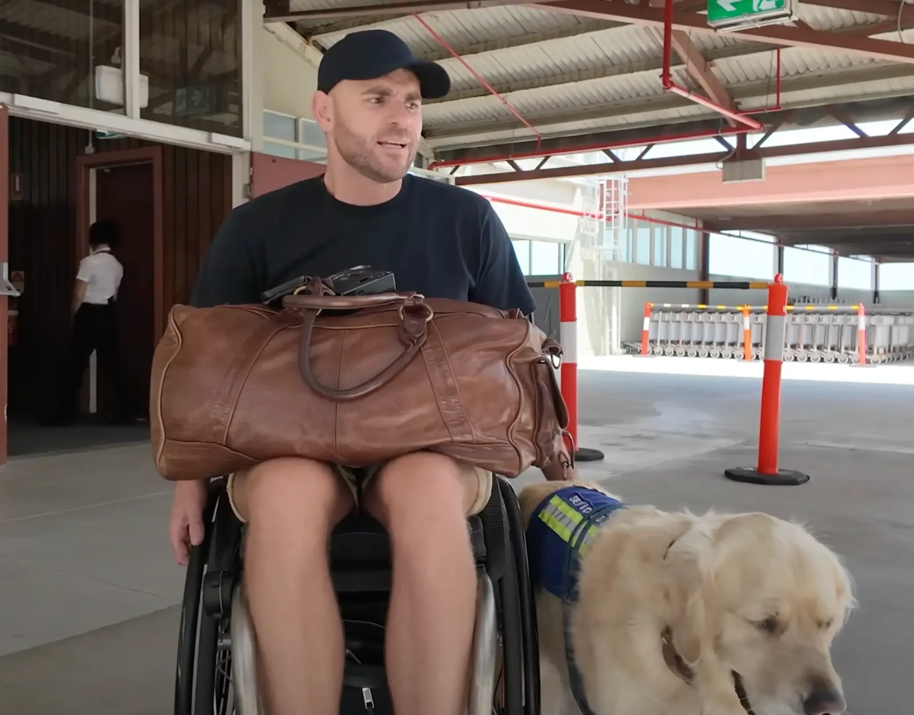 The disability activist tried to travel on a cruise ship with his service dog (Shane Hryhorec / WHEEL AROUND THE WORLD)