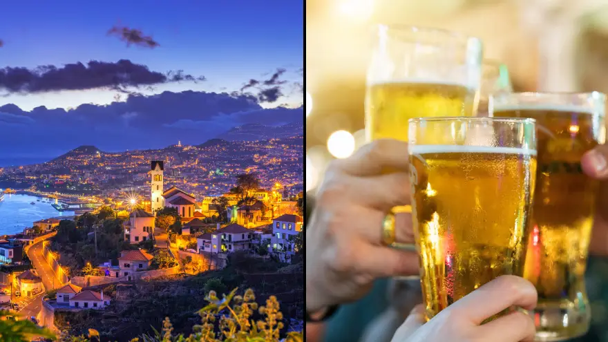'Pearl of the Atlantic' Euro getaway has winter temperatures of 21 degrees and beers cost £1