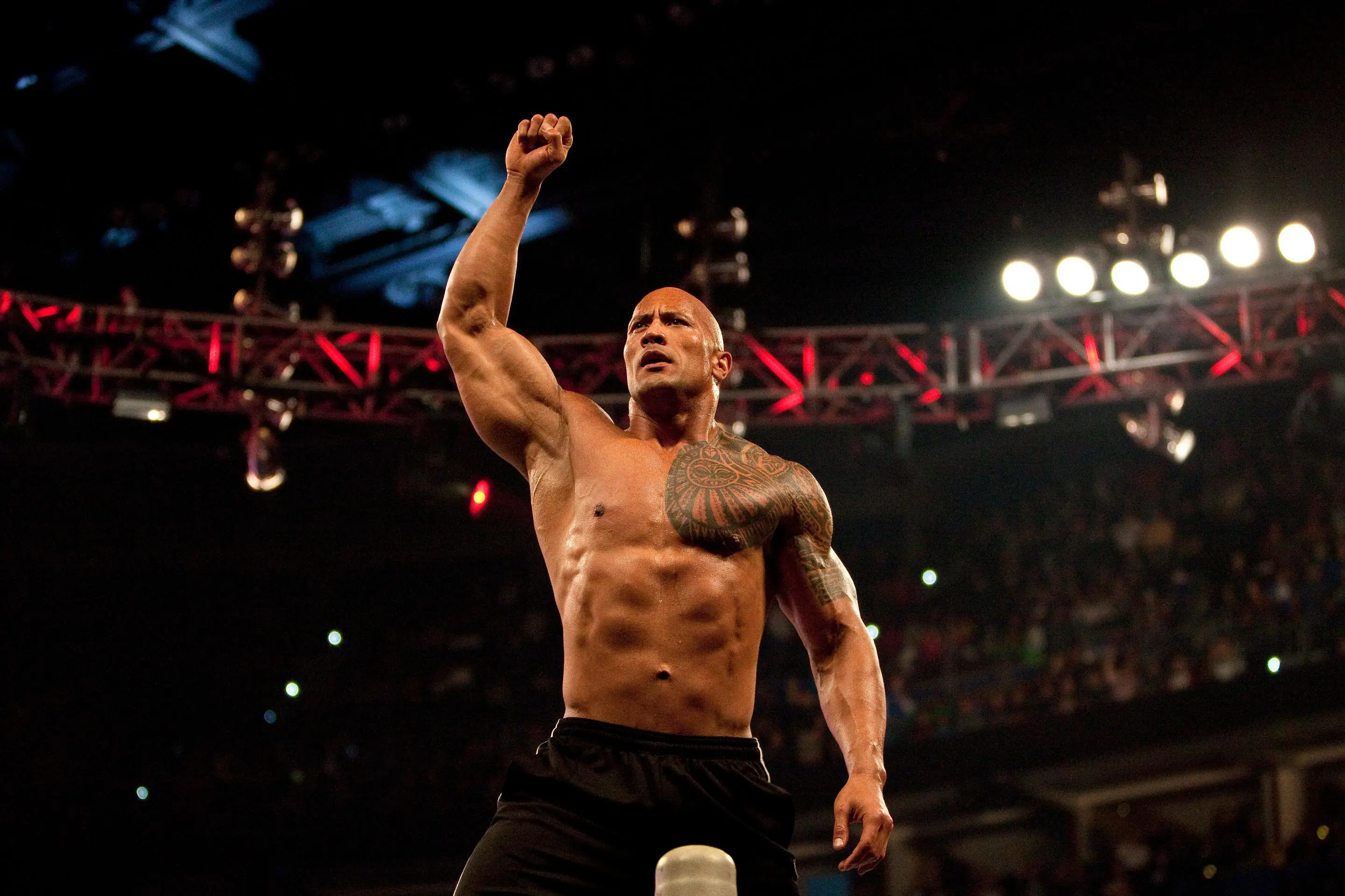 The Rock was said to feel unconscious during his wrestling career.