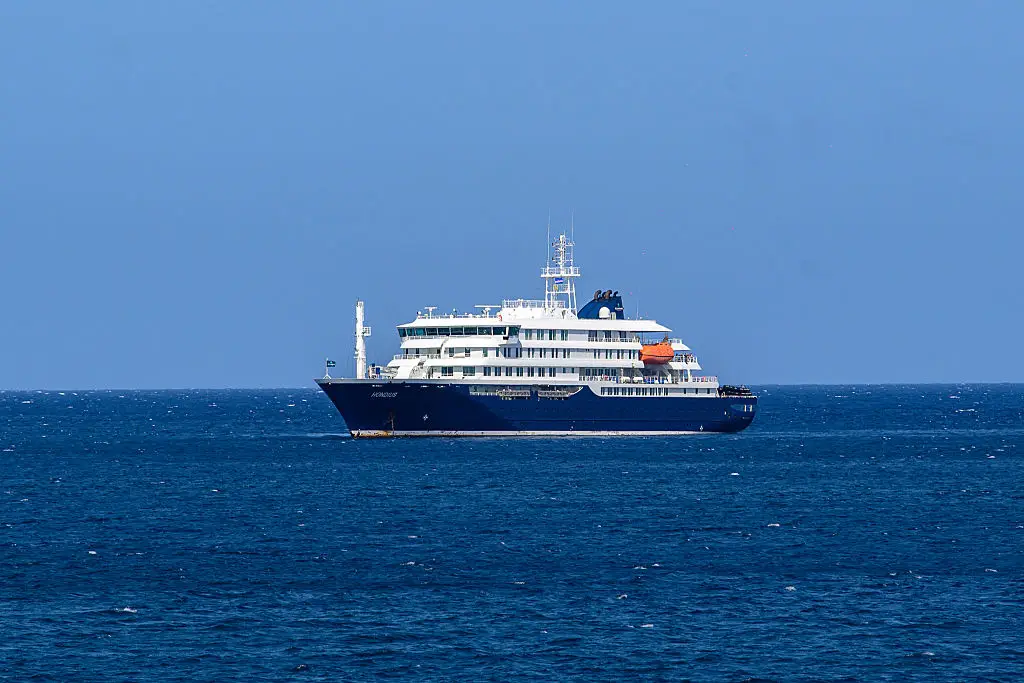 A British man has been taken to hospital in South Africa, and the cruise operator say two of their crew also require treatment (AFP via Getty Images)