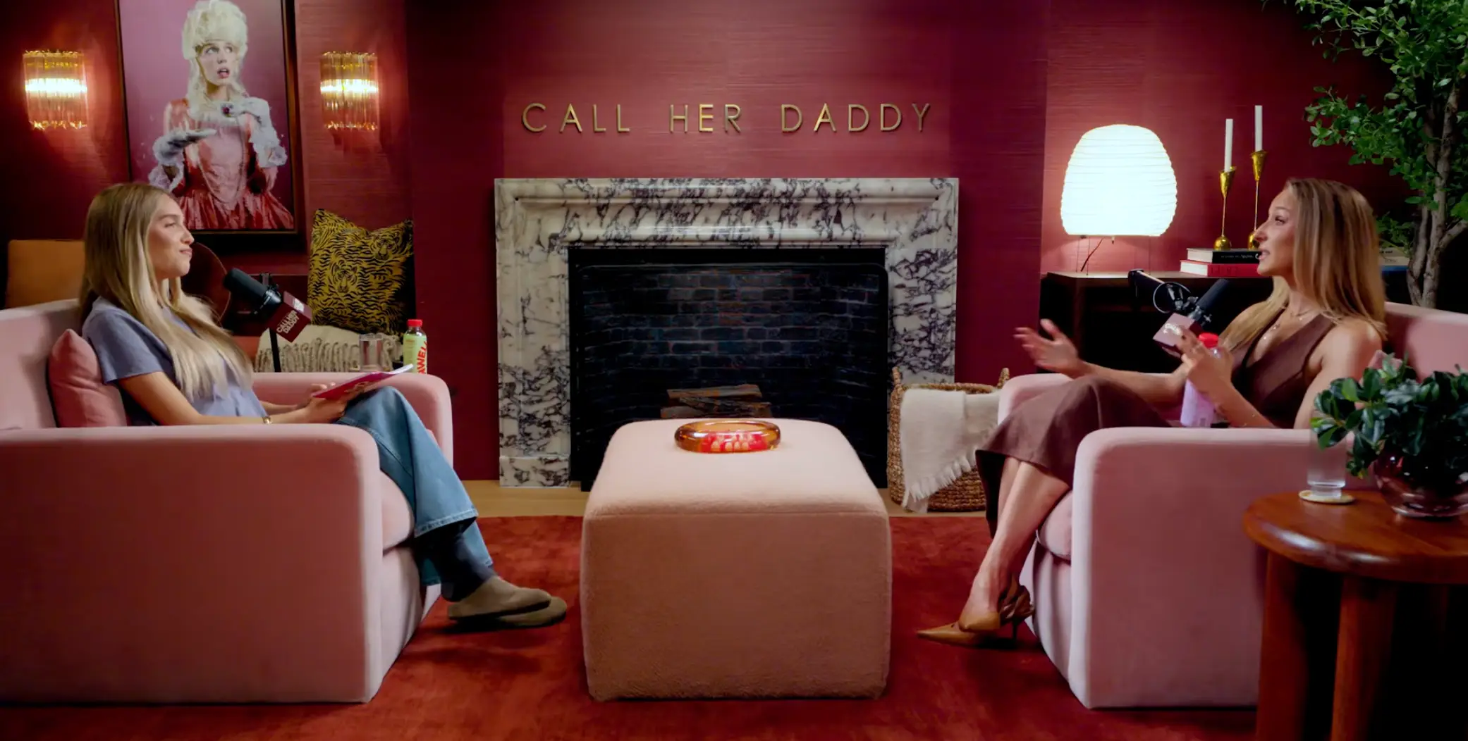 Glaser has been open about not having 'jealousy' over her partner getting 'close to other women'. (YouTube/Call Her Daddy)