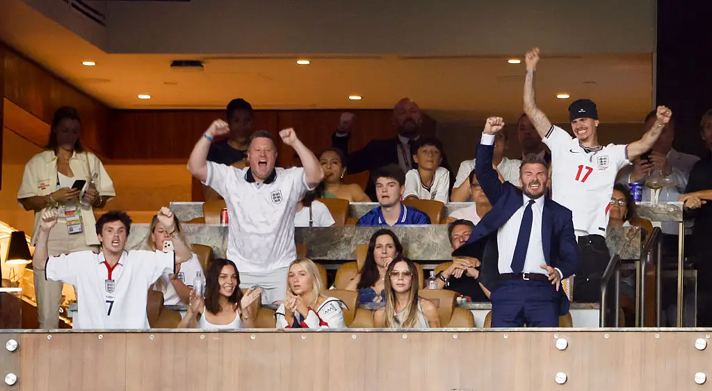 David Beckham and his family watched England's win (Jean Catuffe/Getty Images)