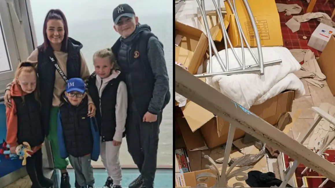 'Bomb site' hotel taken off Booking.com as family flee minutes after checking in