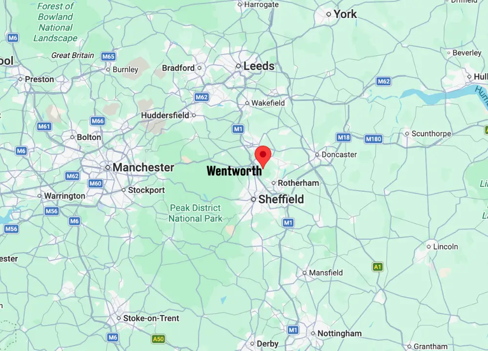 It's located nine miles north of Sheffield (Google Maps/LADbible)