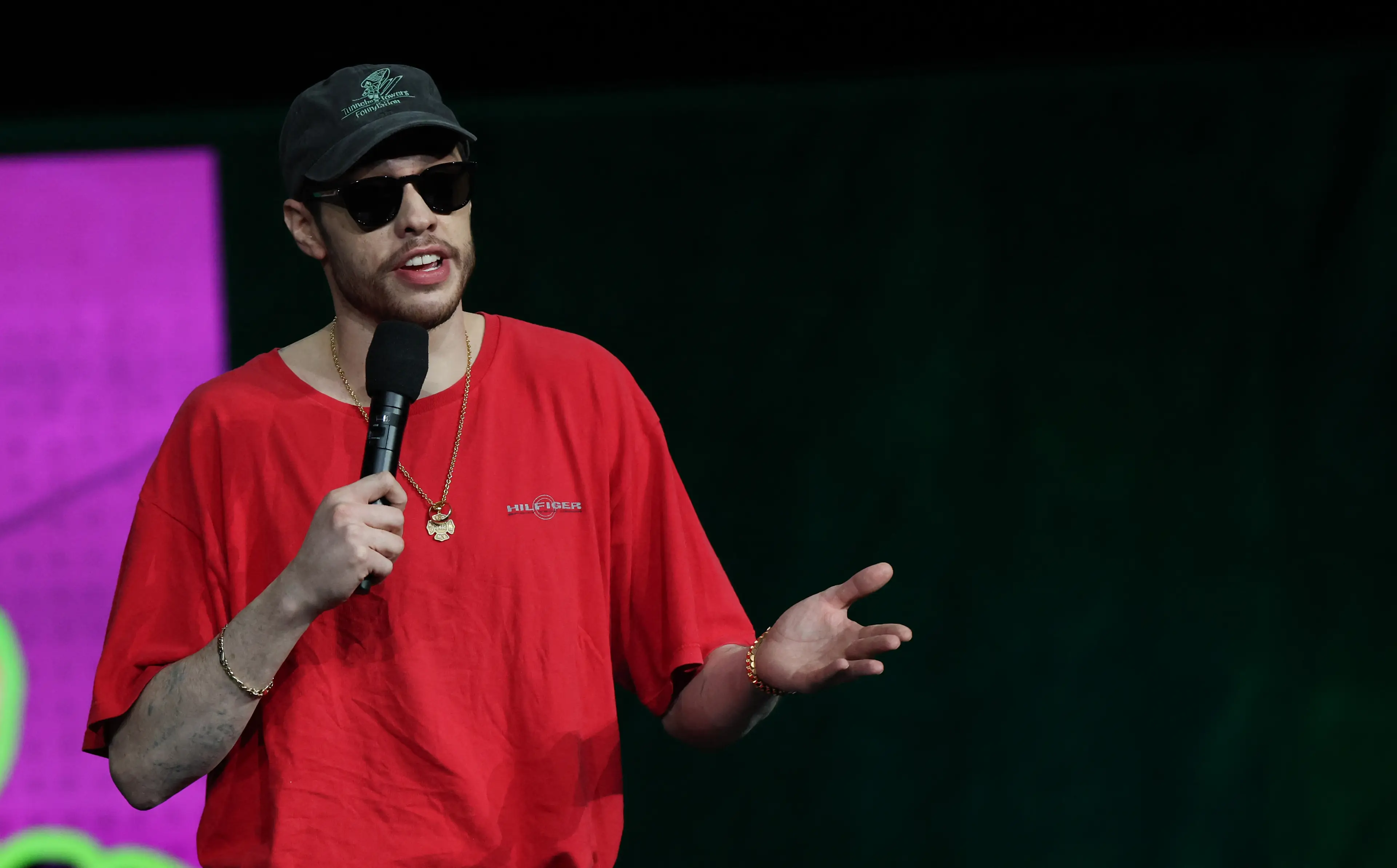 Davidson's humour is pretty unfiltered. (VALERIE MACON / AFP via Getty Images)