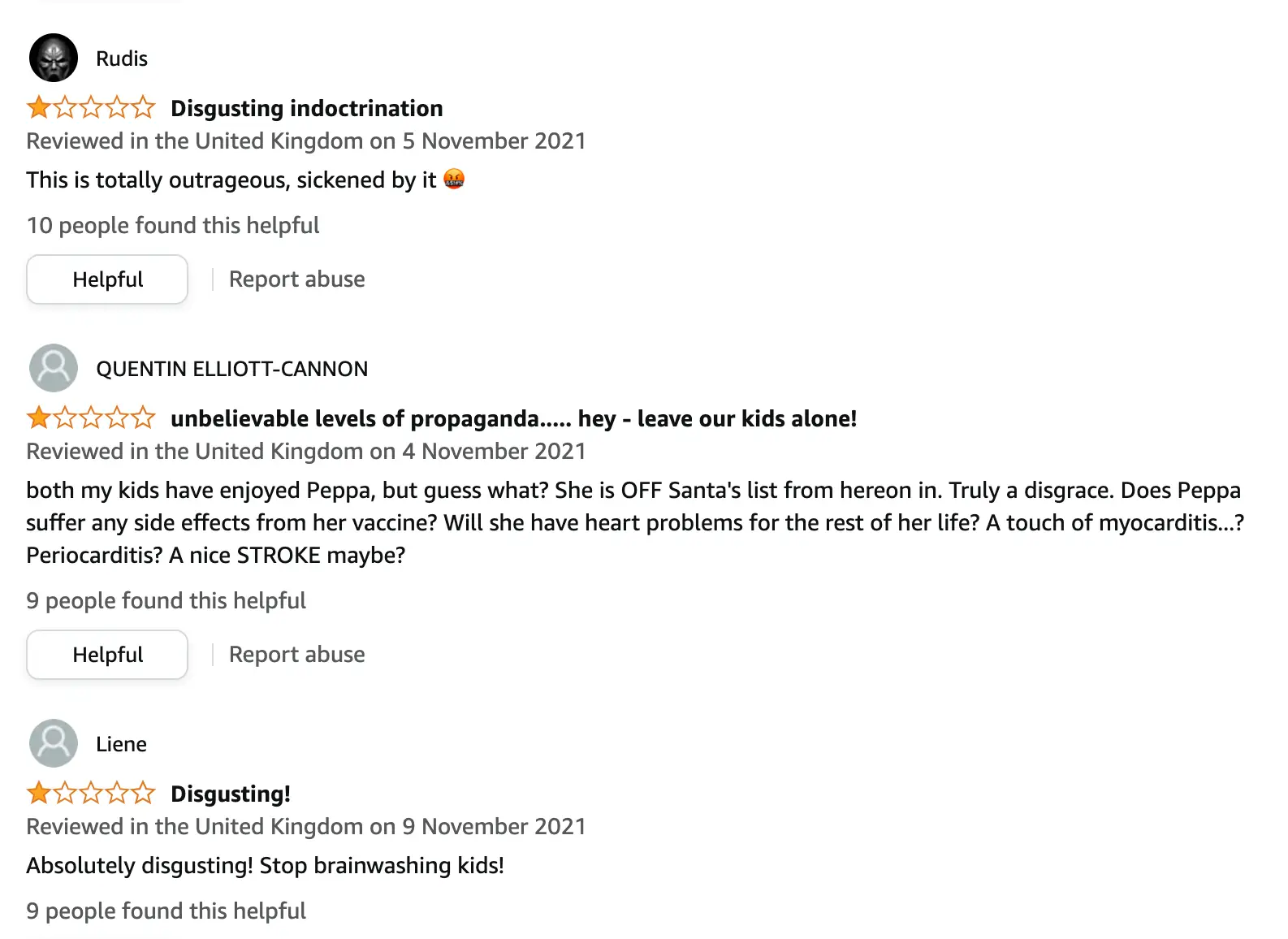 A sample of some of the reviews left on Amazon.