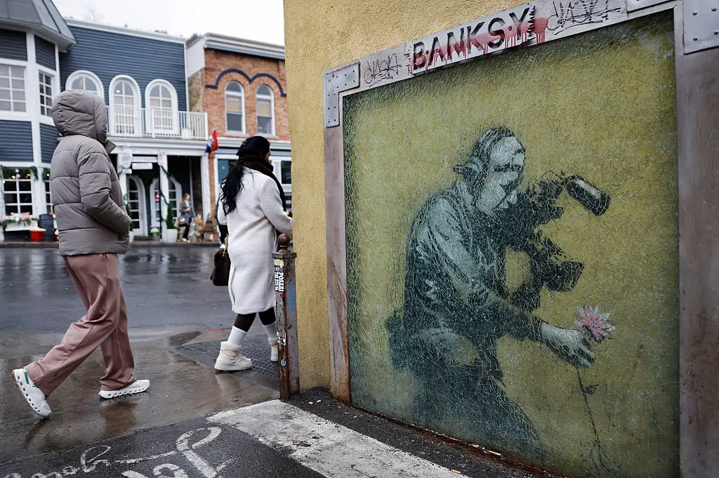 After starting in Bristol, Banksy has gone global (Mario Tama/Getty Images)
