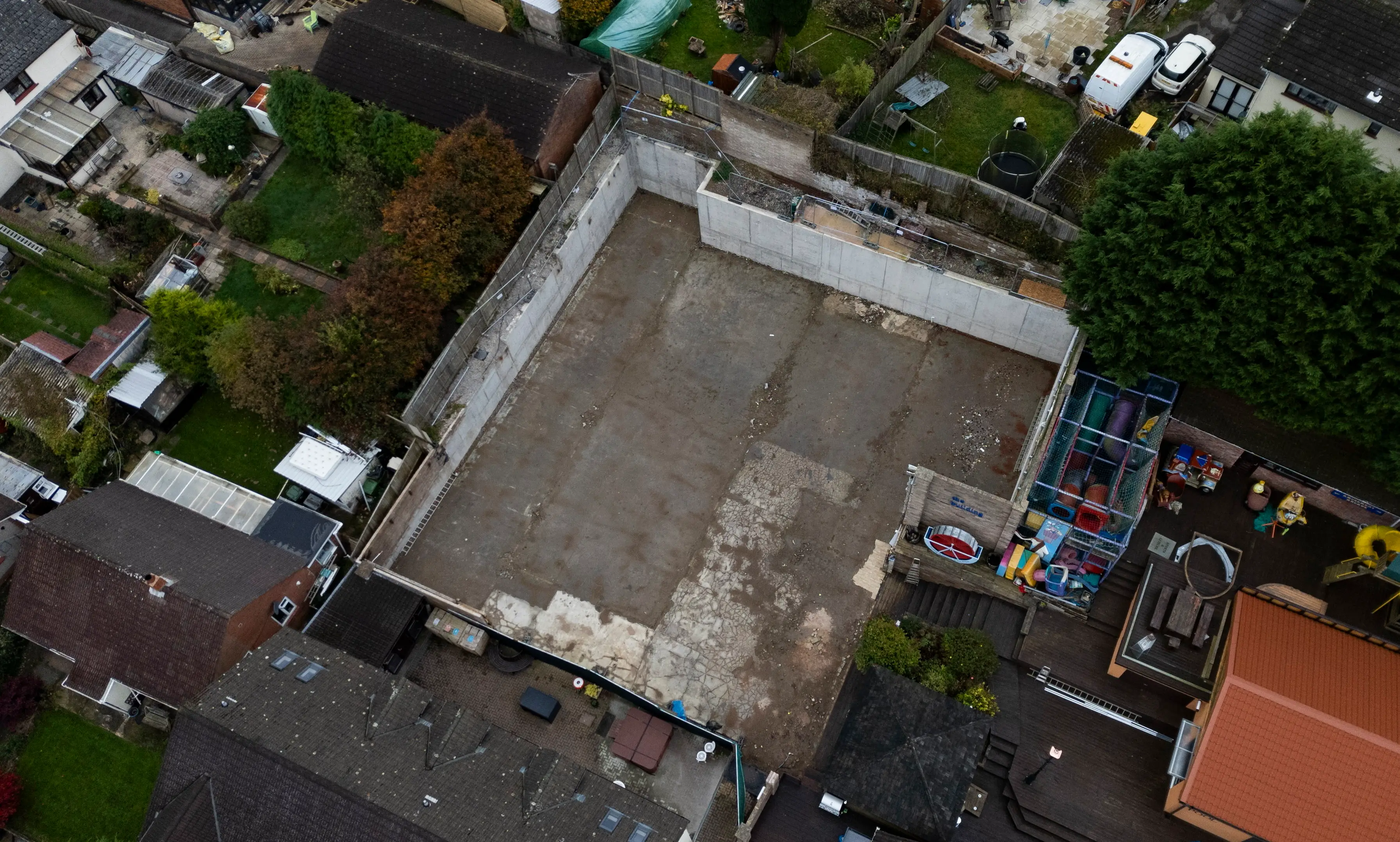 Now, it looks more like a car park (SWNS)