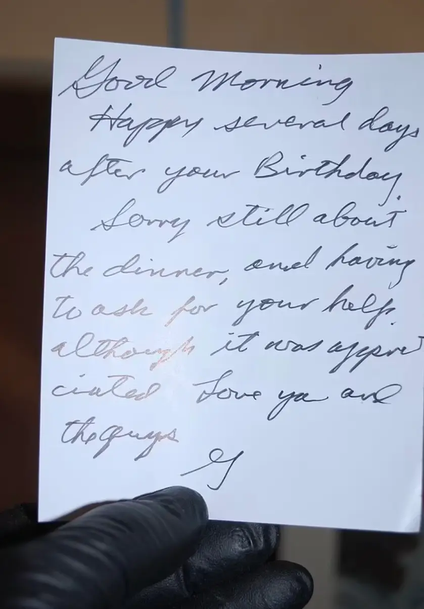 He discussed celebrating Arakawa's birthday in another (Sante Fe Police Department)