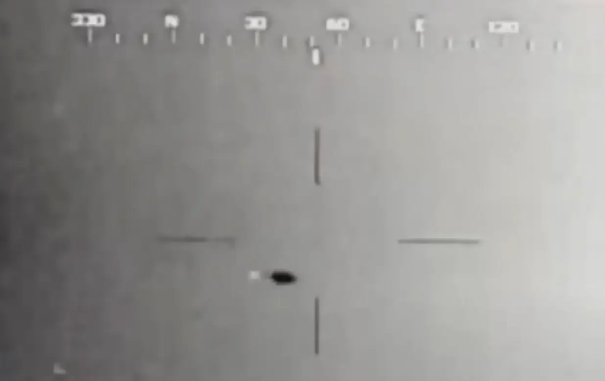 He claims that one of the UFOs emerged from the Pacific Ocean before coordinating with three others (YouTube)