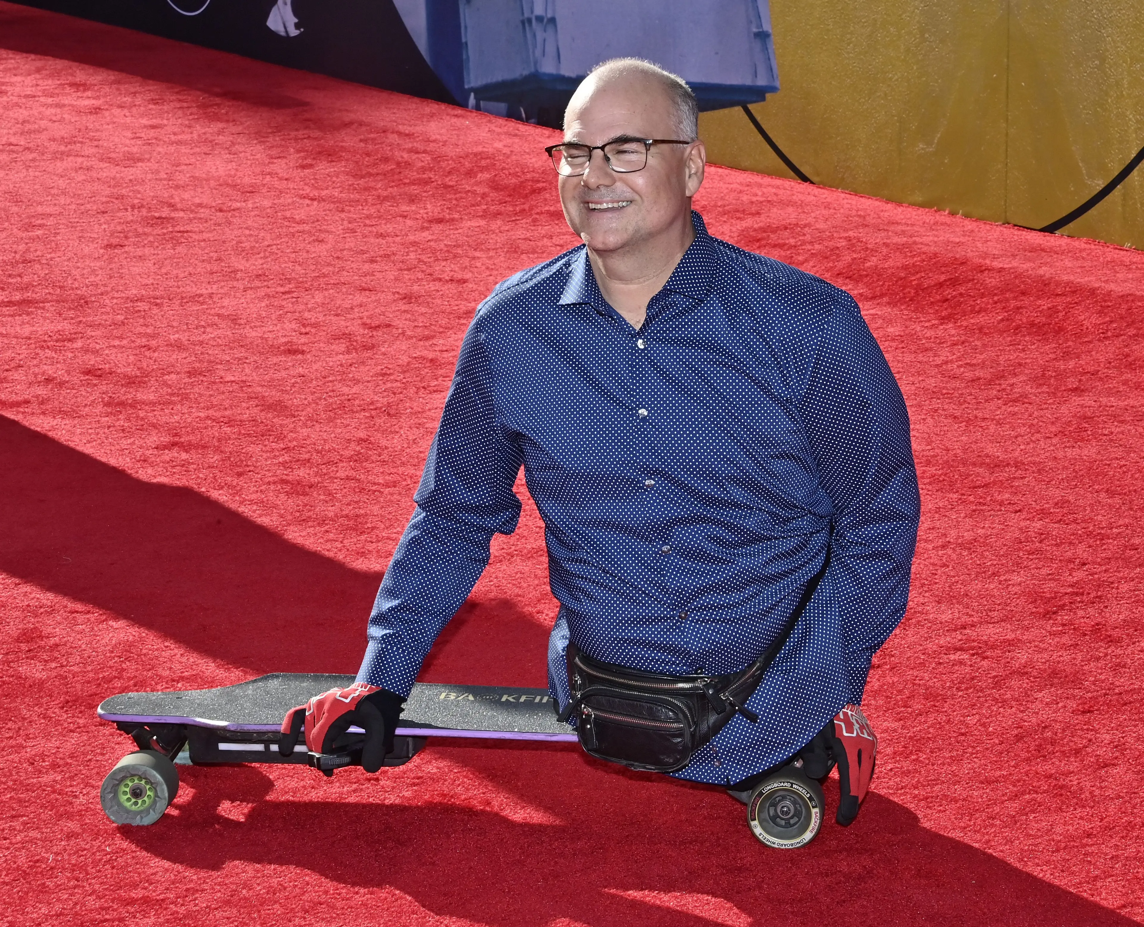 Matthew De Merritt on the red carpet of the E.T. reunion.