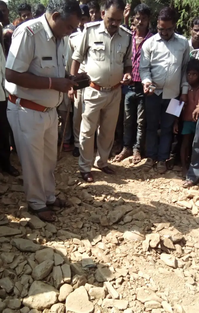 Latori Barman was buried alive after drunkenly tumbling into the pothole (Madhya Pradesh Police)
