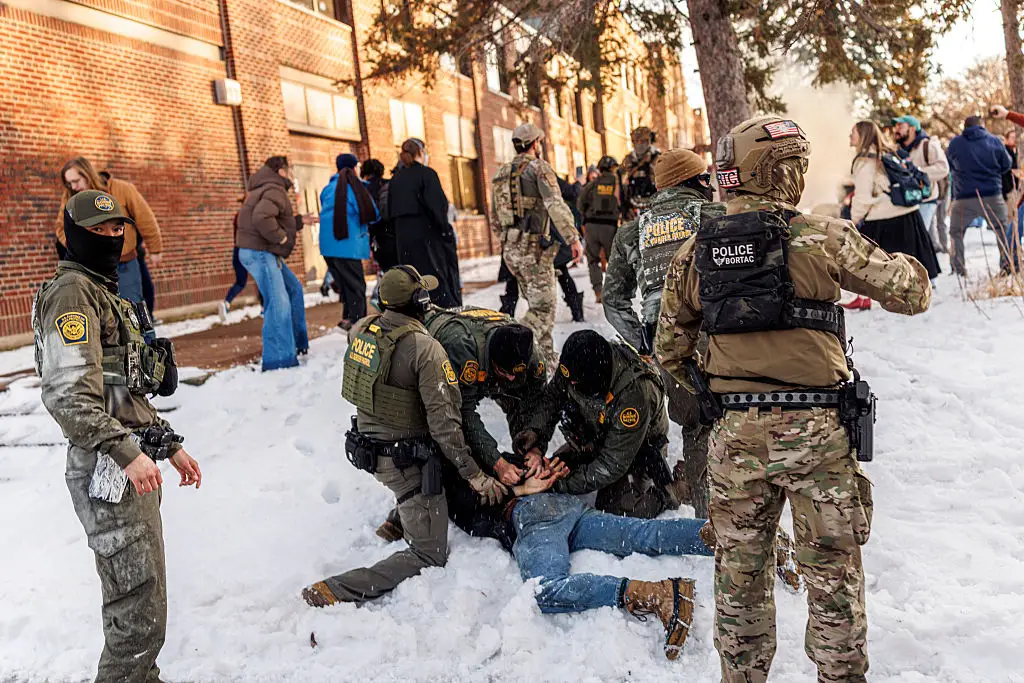 Border Patrol agents have caused a huge amount of controversy in Minneapolis (Kerem YUCEL / AFP via Getty Images)