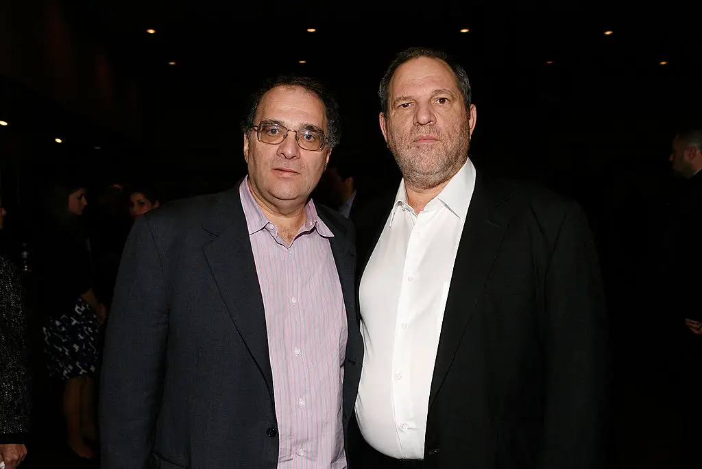 Bob (left) is the brother of film producer and convicted sex offender, Harvey Weinstein (right) (Mark Von Holden/Getty Images for Dimension Films)