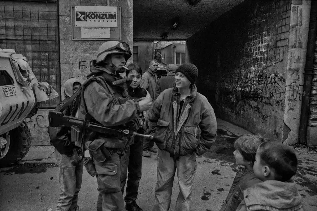 Citizens were in particular danger when passing through 'sniper alley' (Derek Hudson/Getty Images)
