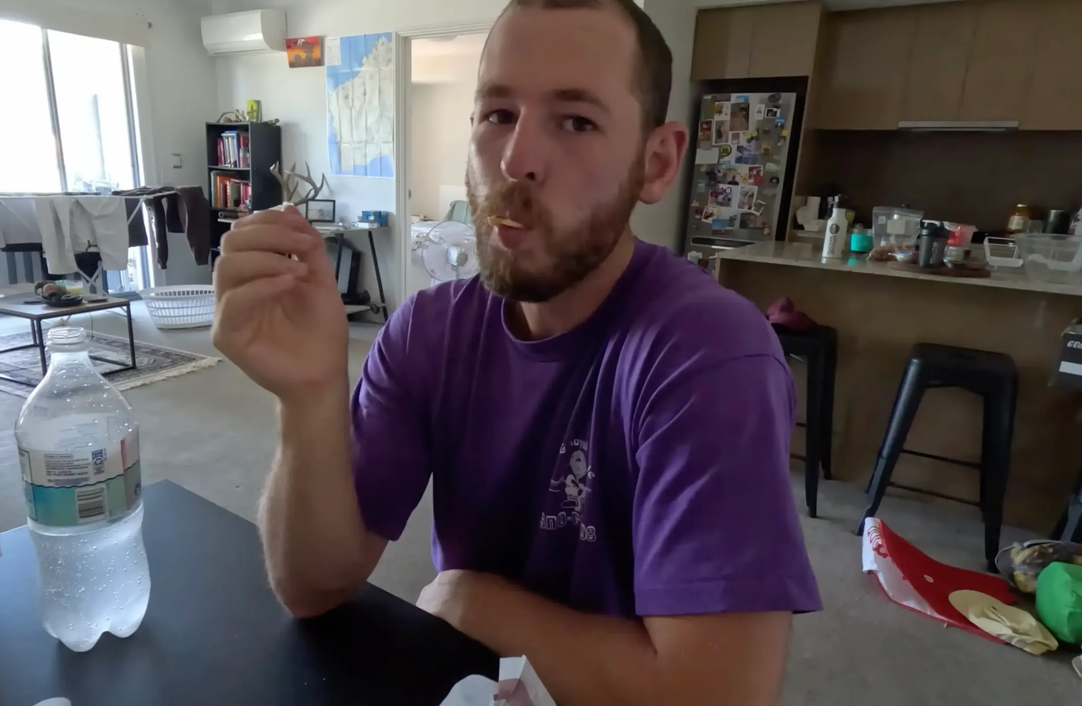 Jared found overeating even harder (YouTube/Aventura Australia)