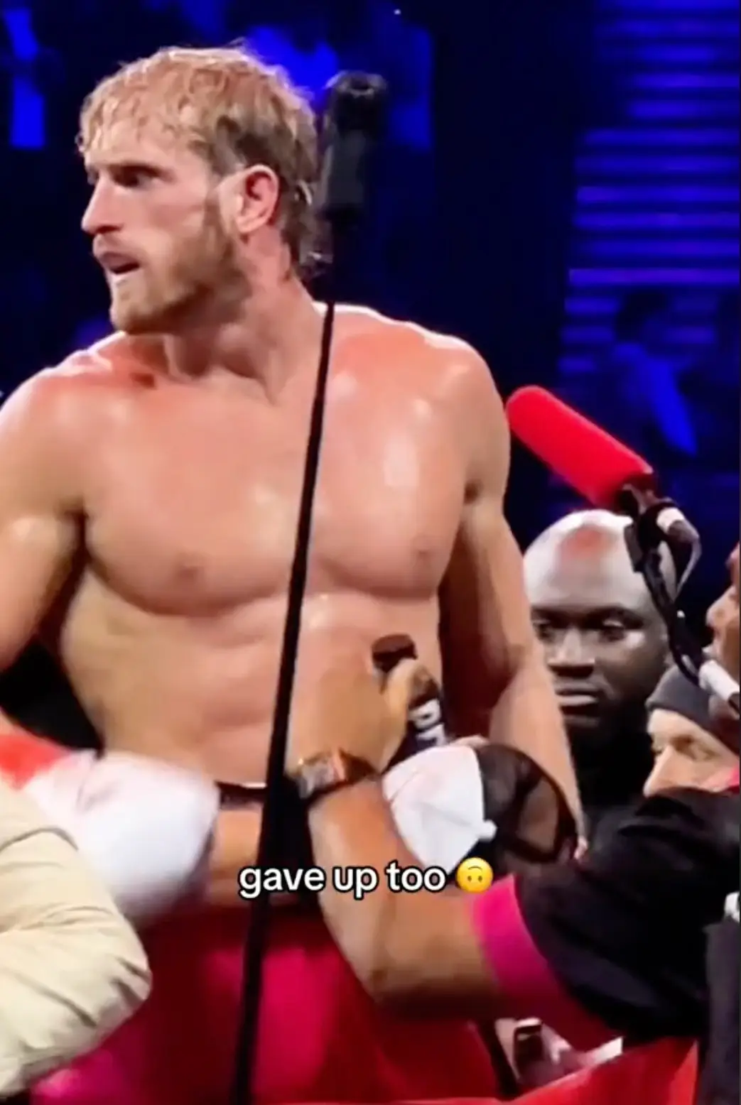 Morgan M-James had an epic view of the action on Saturday night.