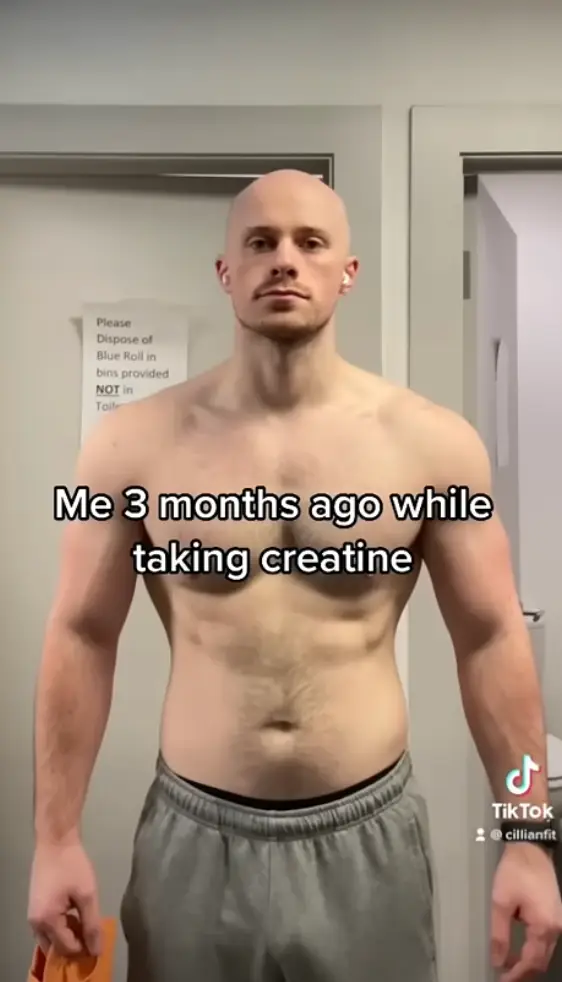Cillian took a photo while taking creatine (TikTok/@Cillianfit)