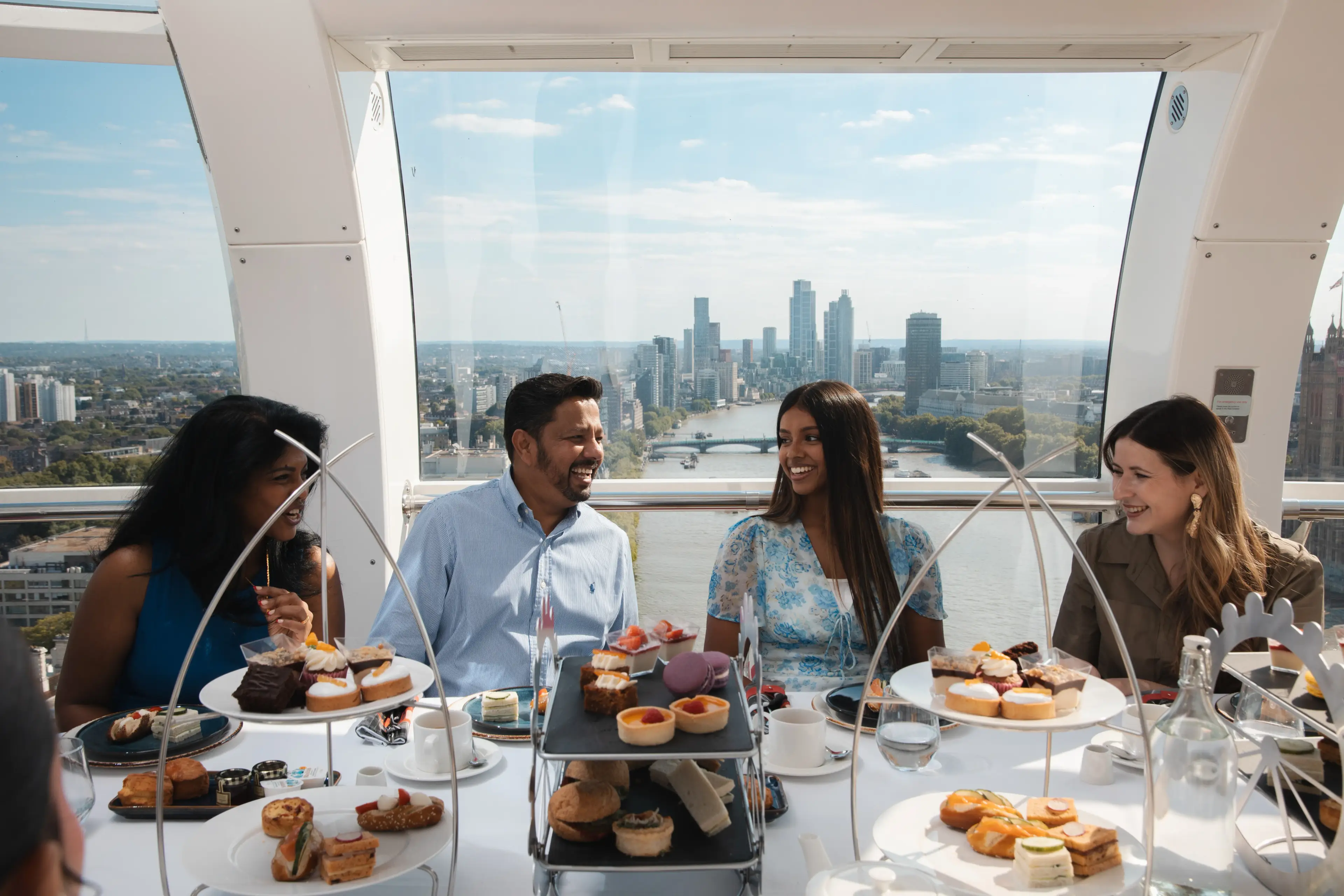 You can book the London Eye afternoon tea experience through to December 21 (The London Eye)