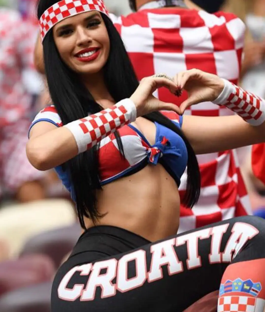 Ivana in 2018, supporting Croatia at the Russian World Cup (Instagram/@knolldoll)