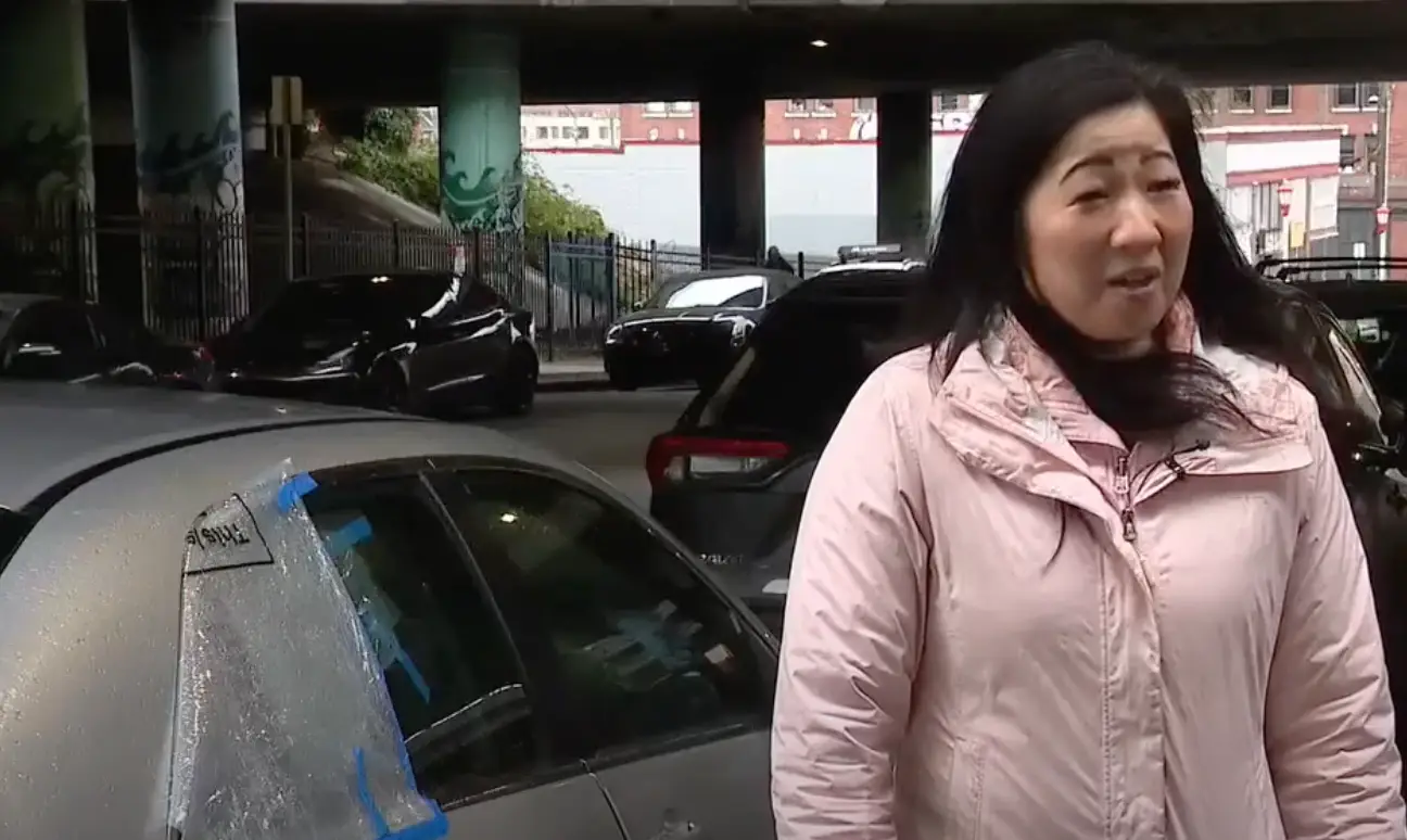 Tanya was shocked when she saw the stranger in her car (KOMO News)