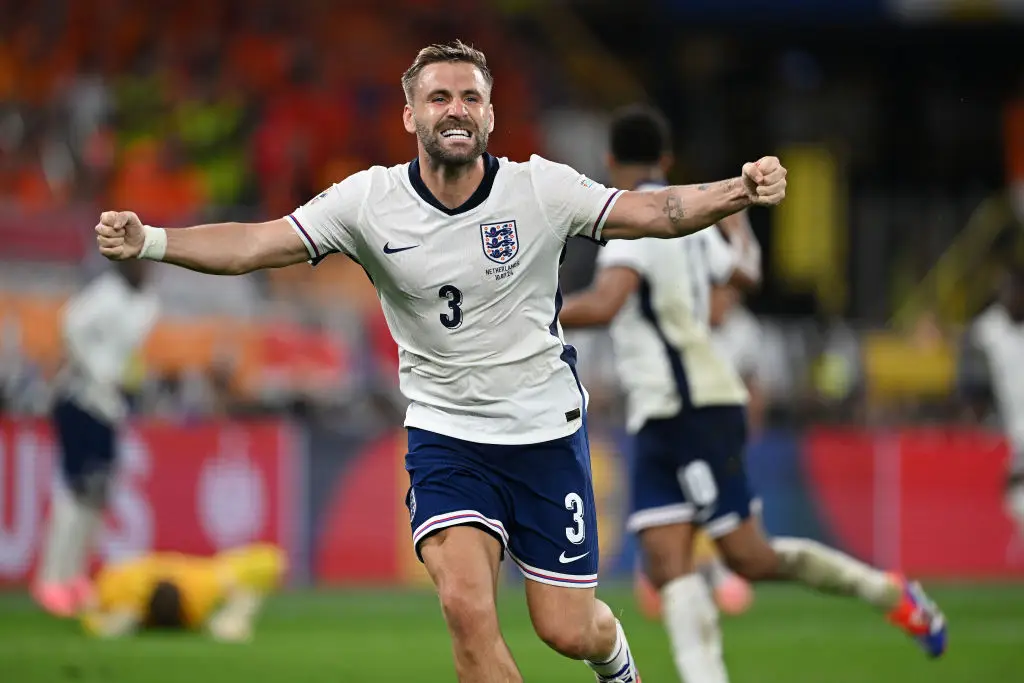 Southgate will be hoping it's a Shaw thing at left back. (Michael Regan - UEFA/UEFA via Getty Images)