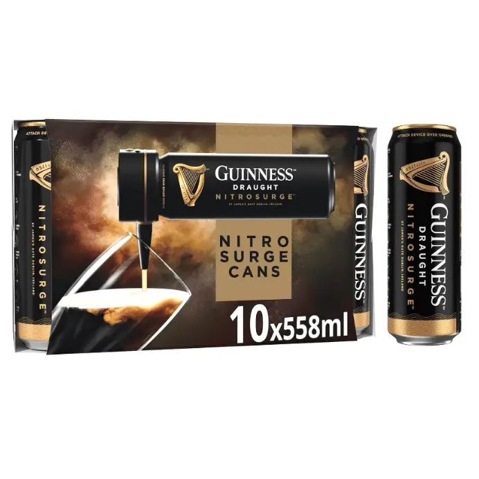 Guinness Nitrosurge cans