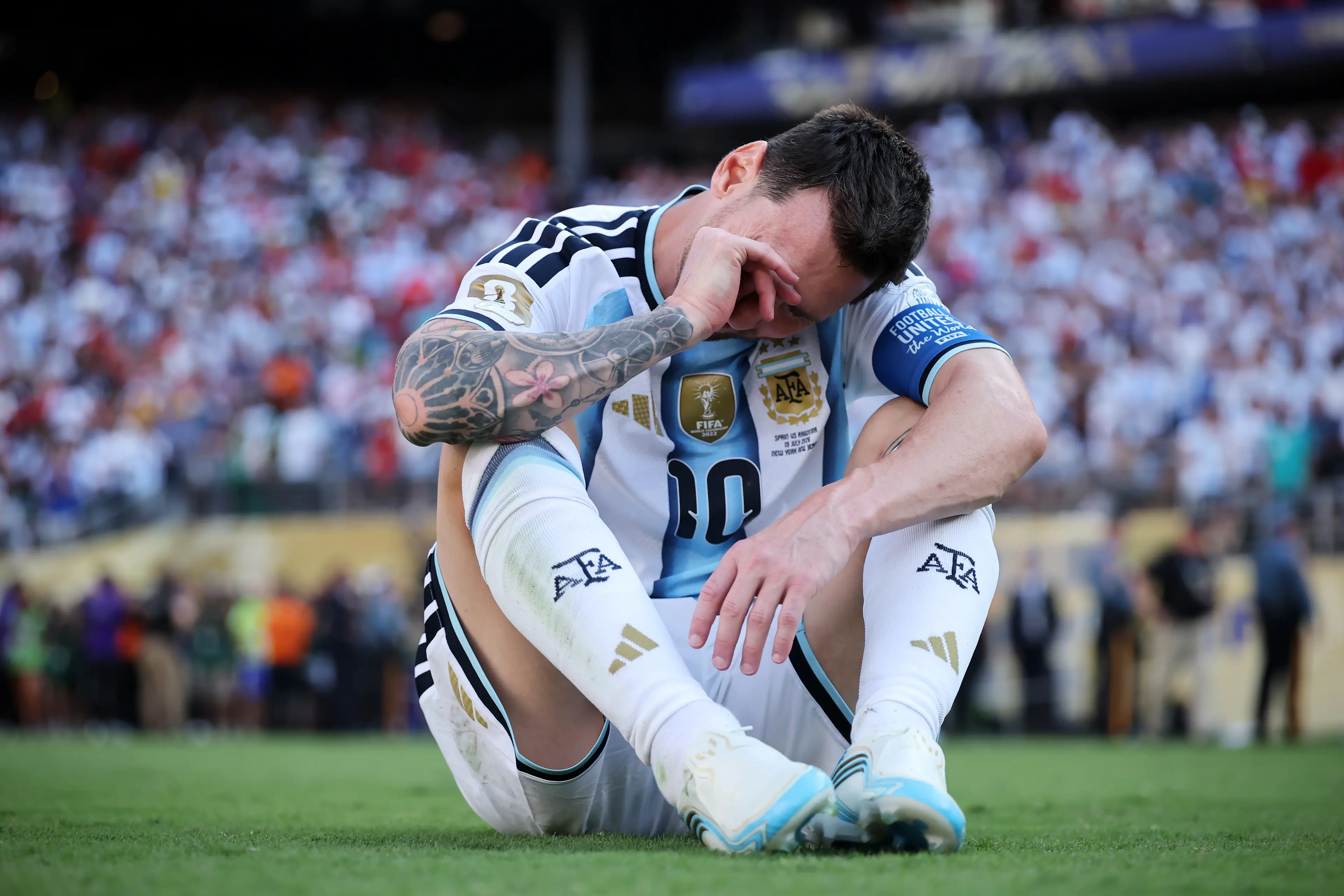 He’s shared an emotional statement following Argentina’s loss (Hector Vivas - FIFA/FIFA via Getty Images)