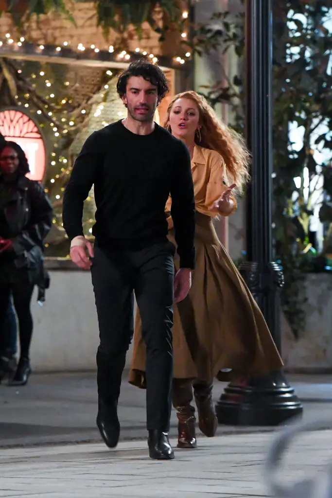 Blake Lively and Justin Baldoni filming It Ends With Us (Robert Kamau/GC Images)