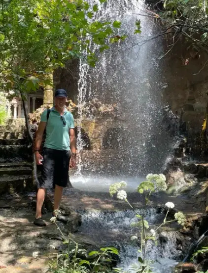He cut his leg while visiting a waterfall. (Collect/PA Real Life)