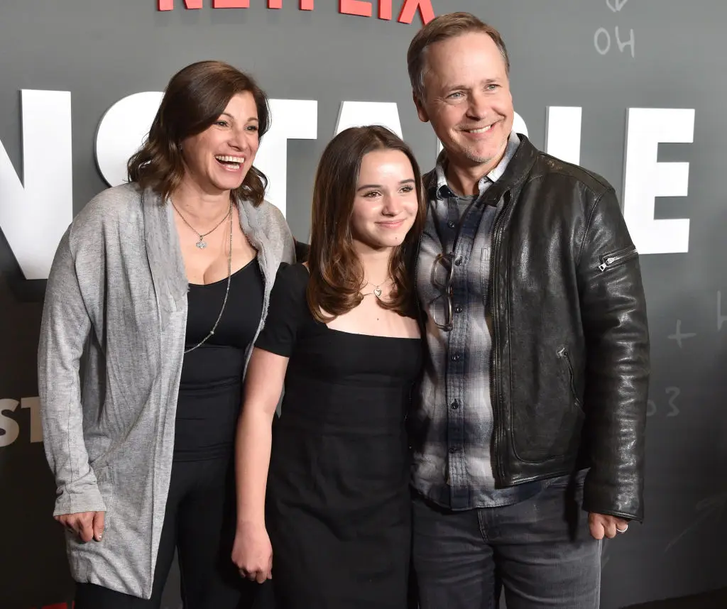 Chad Lowe with Kim Painter and their daughter Mabel (Gregg DeGuire/FilmMagic)